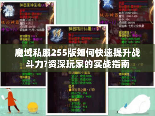魔域私服255版如何快速提升战斗力?资深玩家的实战指南