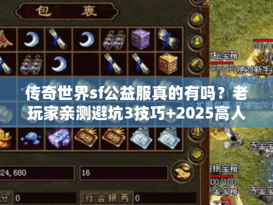 传奇世界sf公益服真的有吗？老玩家亲测避坑3技巧+2025高人气服推荐