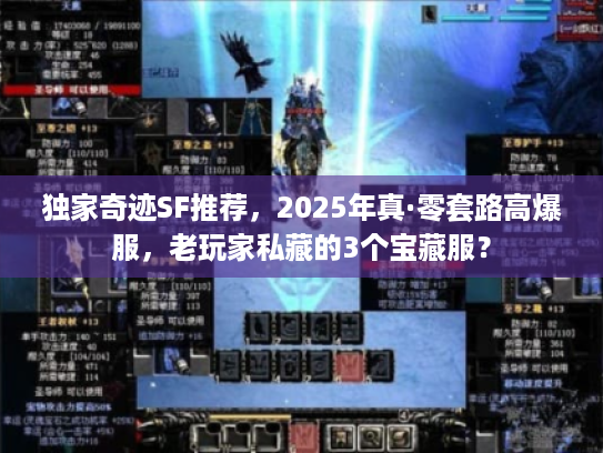 独家奇迹SF推荐，2025年真·零套路高爆服，老玩家私藏的3个宝藏服？