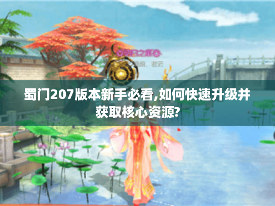 蜀门207版本新手必看,如何快速升级并获取核心资源?