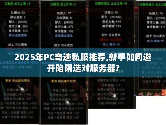 2025年PC奇迹私服推荐,新手如何避开陷阱选对服务器?