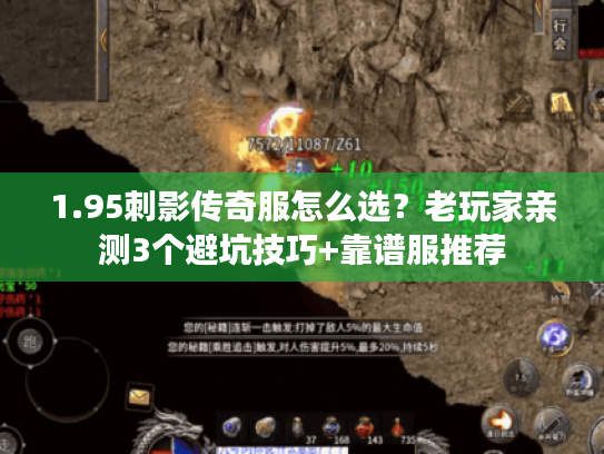 1.95刺影传奇服怎么选？老玩家亲测3个避坑技巧+靠谱服推荐