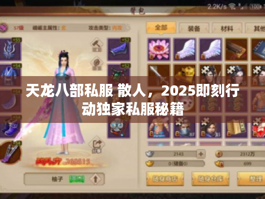 天龙八部私服 散人，2025即刻行动独家私服秘籍