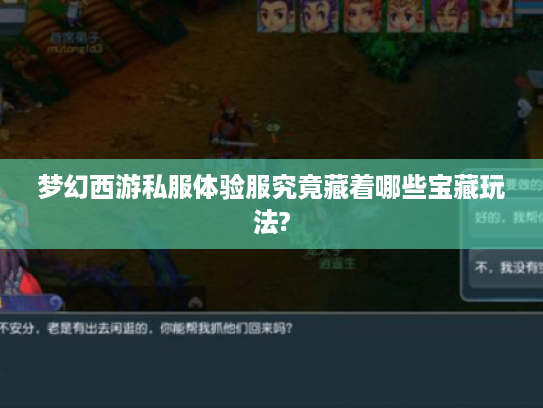 梦幻西游私服体验服究竟藏着哪些宝藏玩法?