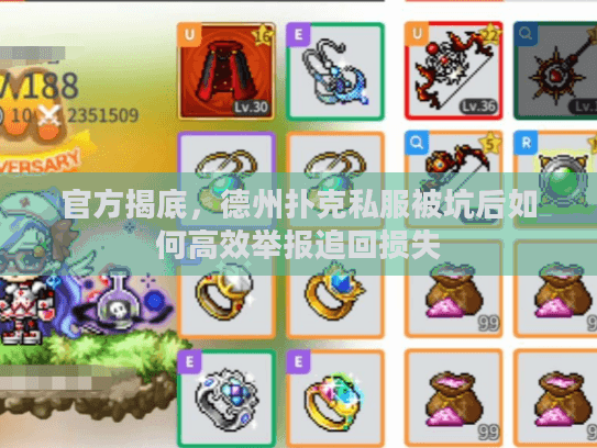 官方揭底，德州扑克私服被坑后如何高效举报追回损失