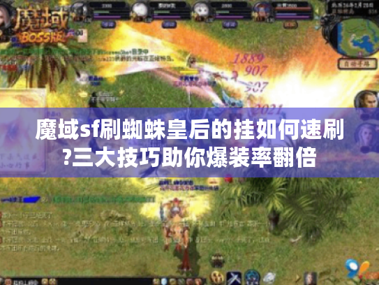 魔域sf刷蜘蛛皇后的挂如何速刷?三大技巧助你爆装率翻倍