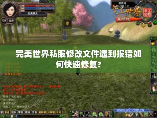 完美世界私服修改文件遇到报错如何快速修复?