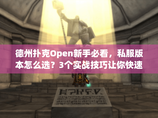 德州扑克Open新手必看，私服版本怎么选？3个实战技巧让你快速上手！