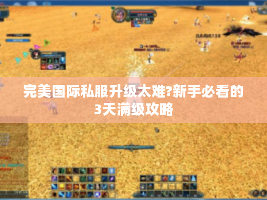完美国际私服升级太难?新手必看的3天满级攻略