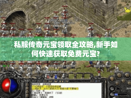 私服传奇元宝领取全攻略,新手如何快速获取免费元宝?