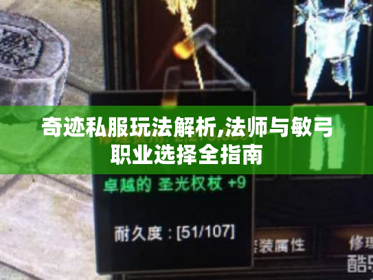 奇迹私服玩法解析,法师与敏弓职业选择全指南