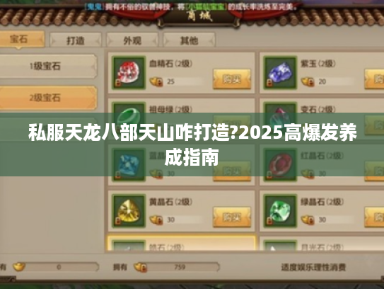 私服天龙八部天山咋打造?2025高爆发养成指南 私服天龙八部天山咋打造?2025高爆发养成指南