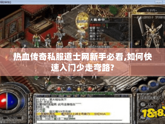 热血传奇私服道士网新手必看,如何快速入门少走弯路?