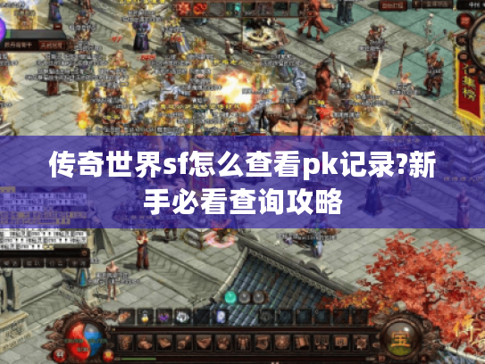 传奇世界sf怎么查看pk记录?新手必看查询攻略