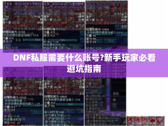 DNF私服需要什么账号?新手玩家必看避坑指南