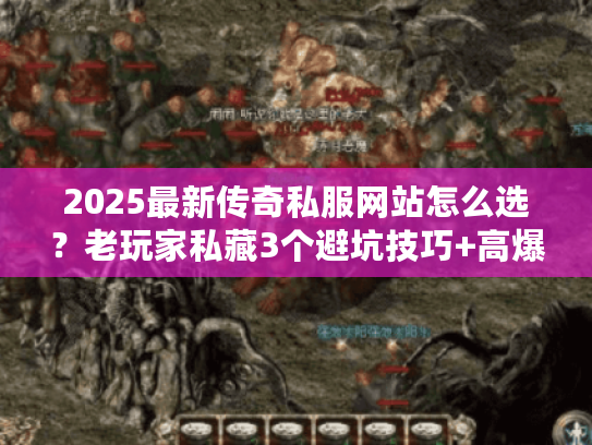 2025最新传奇私服网站怎么选？老玩家私藏3个避坑技巧+高爆版本实测