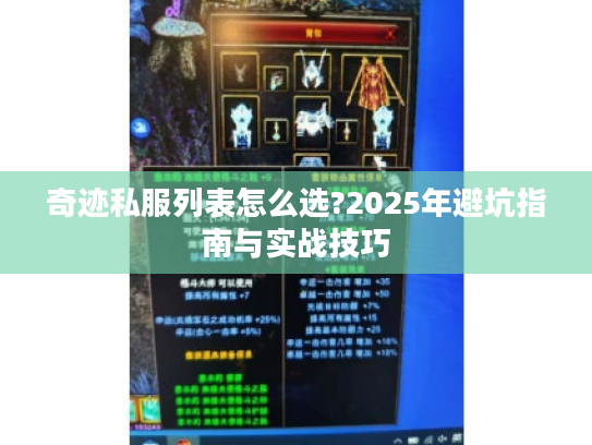 奇迹私服列表怎么选?2025年避坑指南与实战技巧