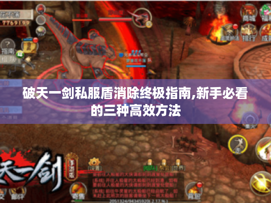 破天一剑私服盾消除终极指南,新手必看的三种高效方法