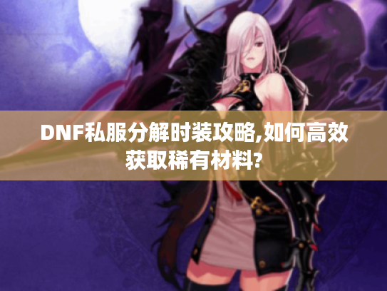 DNF私服分解时装攻略,如何高效获取稀有材料?