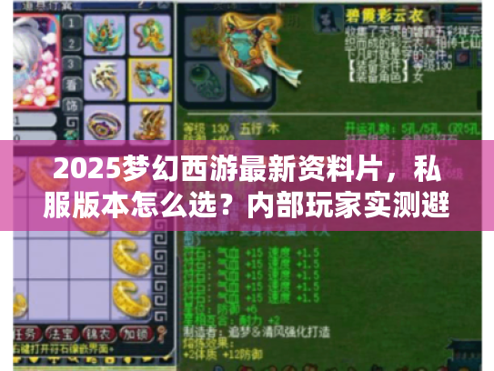 2025梦幻西游最新资料片，私服版本怎么选？内部玩家实测避坑+隐藏玩法