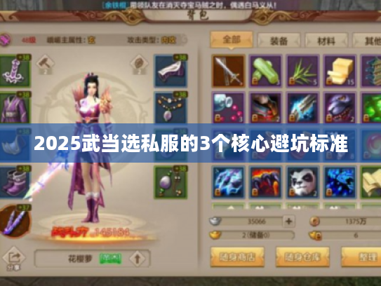 2025武当选私服的3个核心避坑标准 2025武当选私服的3个核心避坑标准