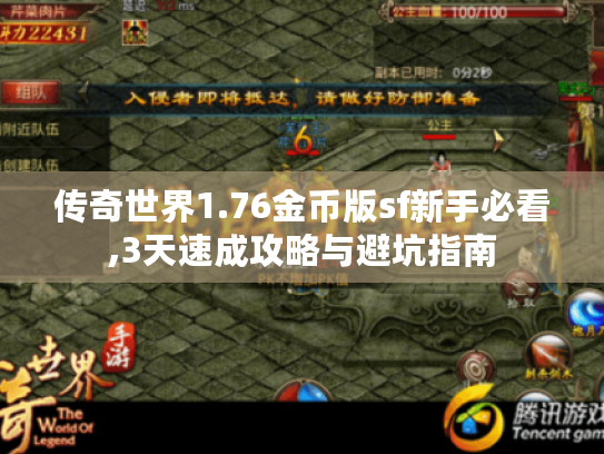 传奇世界1.76金币版sf新手必看,3天速成攻略与避坑指南