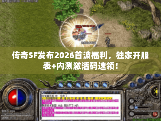 传奇SF发布2026首波福利，独家开服表+内测激活码速领！