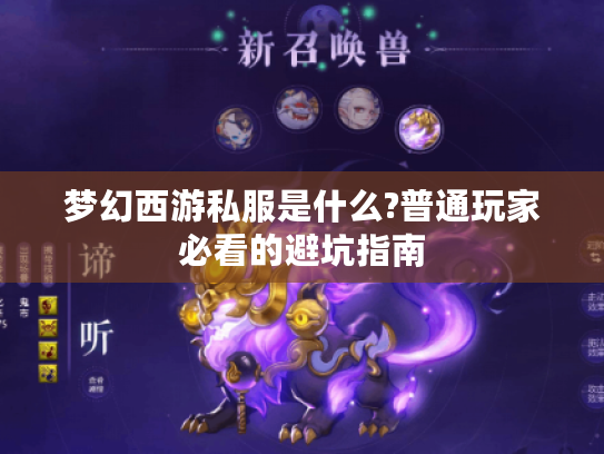 梦幻西游私服是什么?普通玩家必看的避坑指南