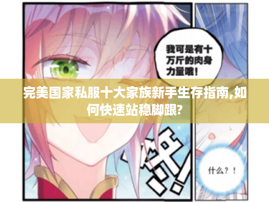 完美国家私服十大家族新手生存指南,如何快速站稳脚跟?