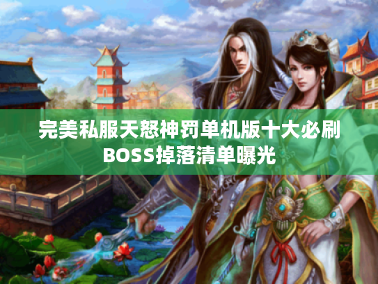 完美私服天怒神罚单机版十大必刷BOSS掉落清单曝光