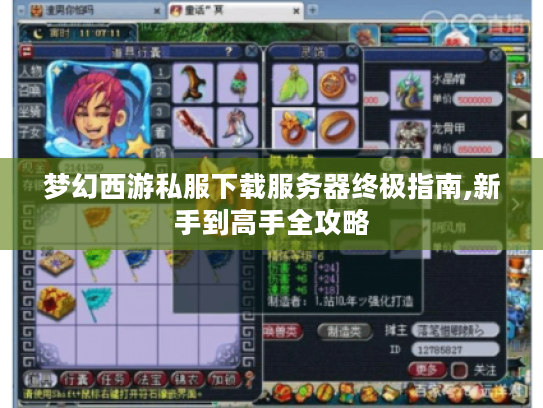 梦幻西游私服下载服务器终极指南,新手到高手全攻略