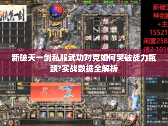 新破天一剑私服武功对克如何突破战力瓶颈?实战数据全解析