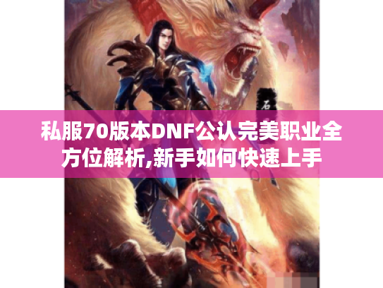 私服70版本DNF公认完美职业全方位解析,新手如何快速上手