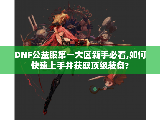 DNF公益服第一大区新手必看,如何快速上手并获取顶级装备?