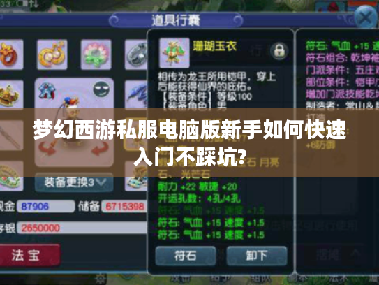 梦幻西游私服电脑版新手如何快速入门不踩坑? 梦幻西游私服电脑版新手如何快速入门不踩坑?
