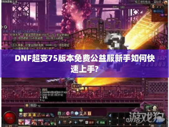DNF超变75版本免费公益服新手如何快速上手?