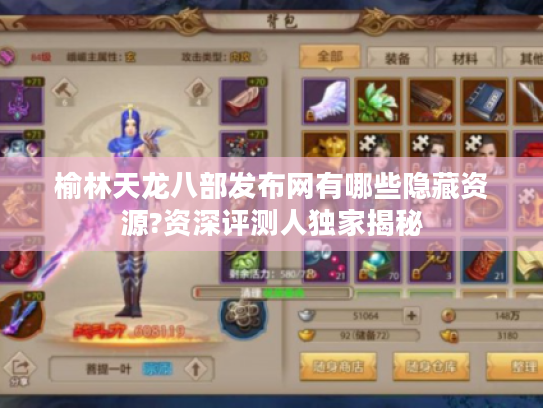 榆林天龙八部发布网有哪些隐藏资源?资深评测人独家揭秘