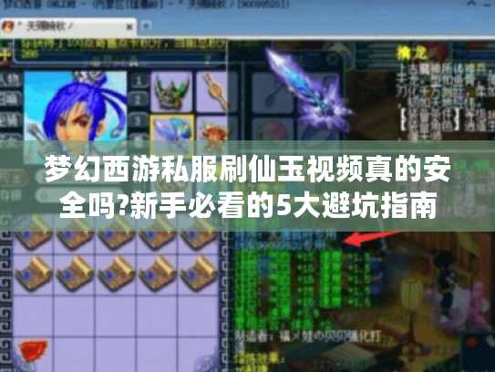 梦幻西游私服刷仙玉视频真的安全吗?新手必看的5大避坑指南