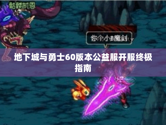 地下城与勇士60版本公益服开服终极指南