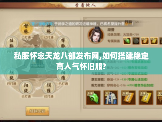 私服怀念天龙八部发布网,如何搭建稳定高人气怀旧服?