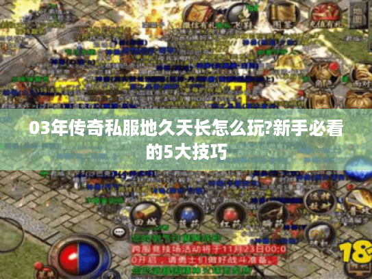 03年传奇私服地久天长怎么玩?新手必看的5大技巧
