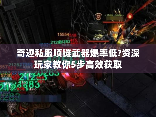奇迹私服项链武器爆率低?资深玩家教你5步高效获取