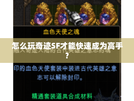 怎么玩奇迹SF才能快速成为高手?