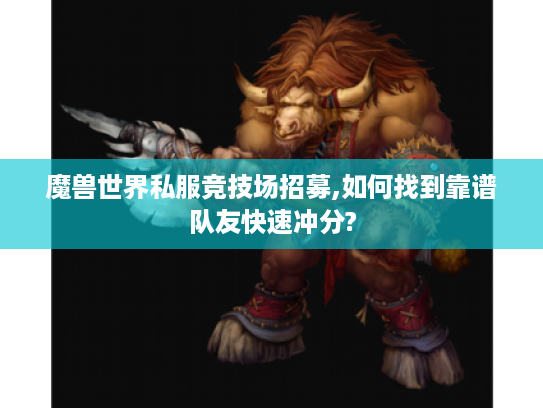 魔兽世界私服竞技场招募,如何找到靠谱队友快速冲分?