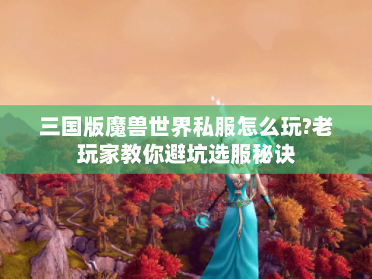 三国版魔兽世界私服怎么玩?老玩家教你避坑选服秘诀