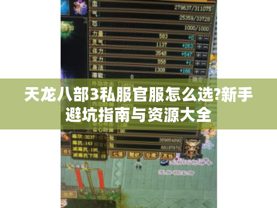 天龙八部3私服官服怎么选?新手避坑指南与资源大全