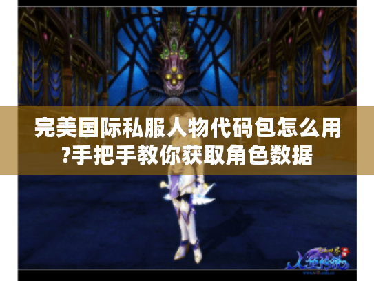 完美国际私服人物代码包怎么用?手把手教你获取角色数据