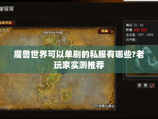 魔兽世界可以单刷的私服有哪些?老玩家实测推荐