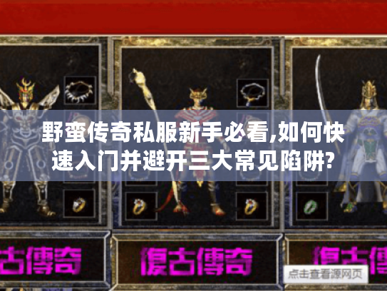 野蛮传奇私服新手必看,如何快速入门并避开三大常见陷阱?