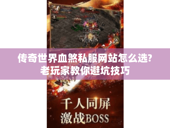 传奇世界血煞私服网站怎么选?老玩家教你避坑技巧